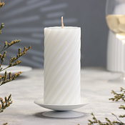 Подсвечник "Лотос" 7,3см цв.белый