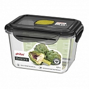 "BRILLIANT" Контейнер тритан 0,7л прям 14х11х9см цв.черный