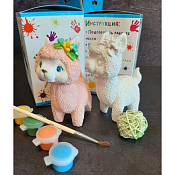 Фигурка для раскрашивания "Альпака" 11х8х7см