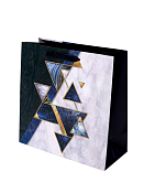 Пакет бумажный "Треугольники" 25х25х11см