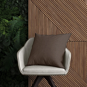 "Рогожка" Наволочка декоративная 40х40см, цв.шоколад