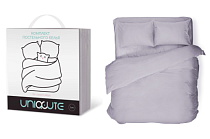"Uniqcute" Комплект постельного белья "Selenite" 1,5сп, 50х70см, цв.серый, поплин