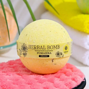 "HERBAL BOMB" Бурлящий шар для ванны "Ромашка" 120гр.